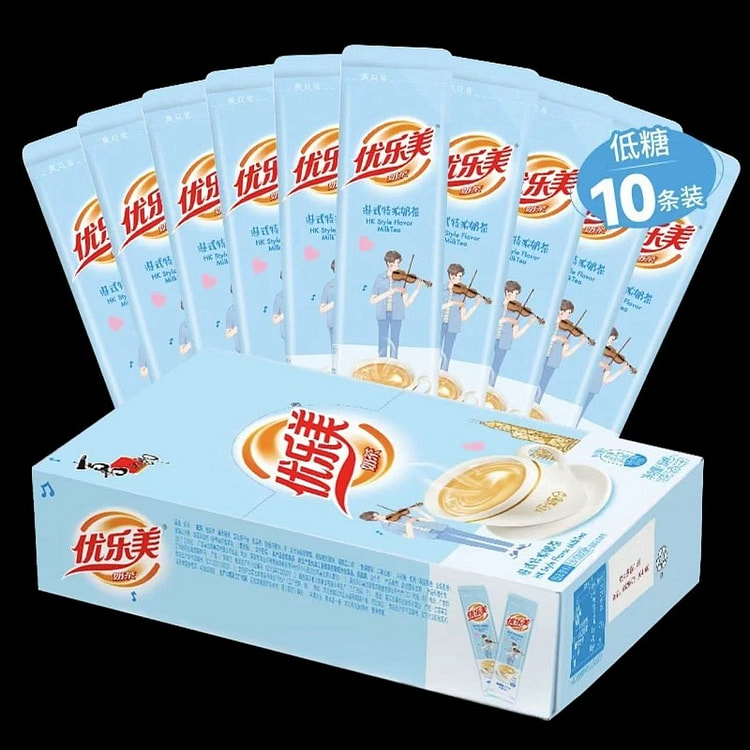 【优乐美】低糖奶茶粉 《港式特浓味》一盒10条
