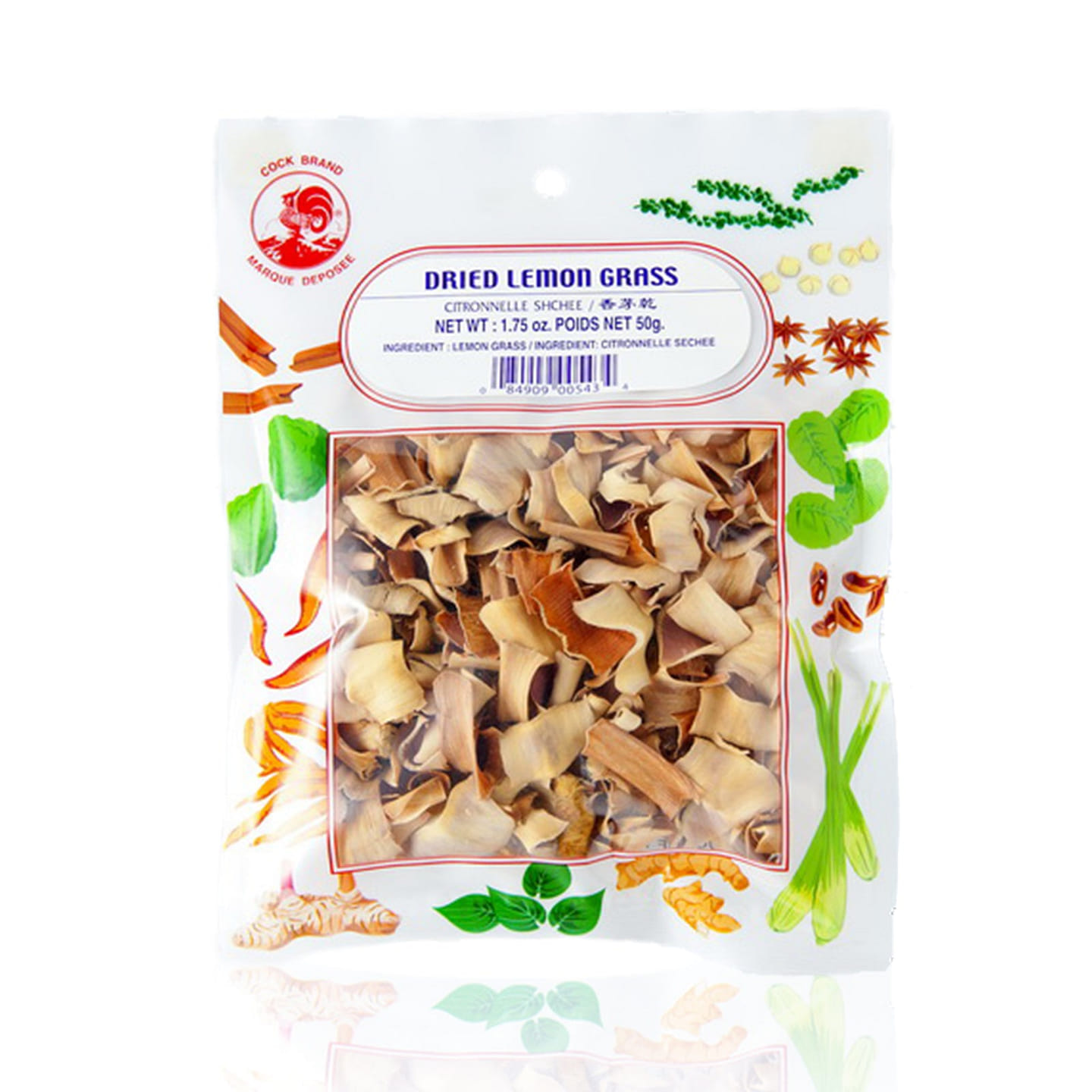 Cock Brand Dried Lemon Grass 1 each