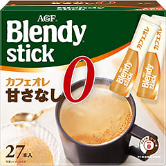 AGF Blendy Cafe au Lait Unsweetened 27stick