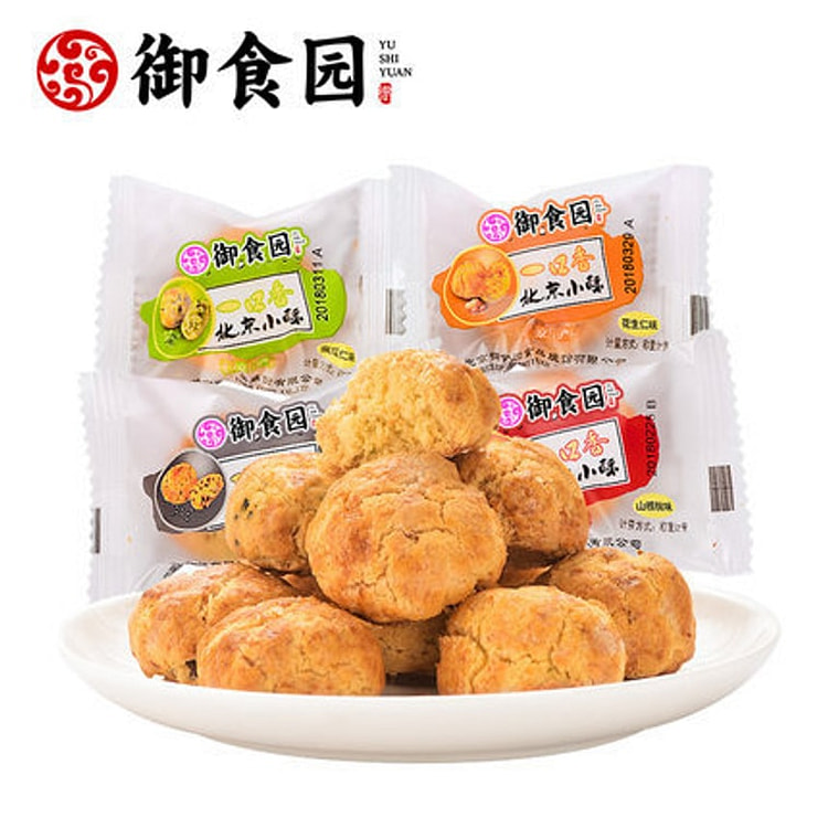 御食园 一口香黑芝麻味桃酥 100克