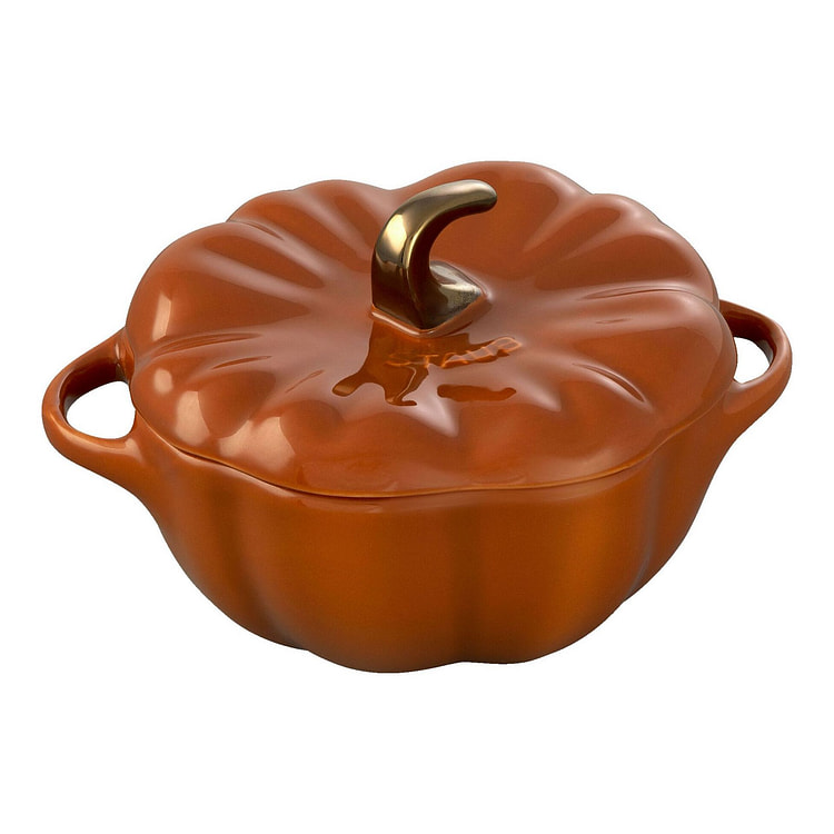 Staub 16盎司小南瓜 Cocotte 焦橙色 1 份
