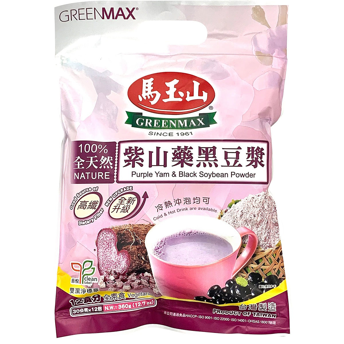 Chinese Yam and Black Bean Soy Drinks 360g 1 ส่วน