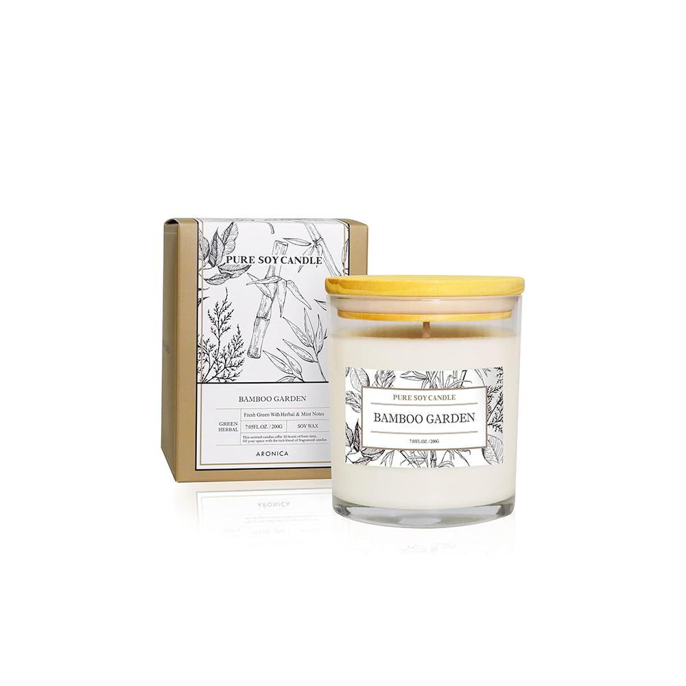 ARONICA Pure Soy Candle - Bamboo Garden 200g(7.05oz) 1 개