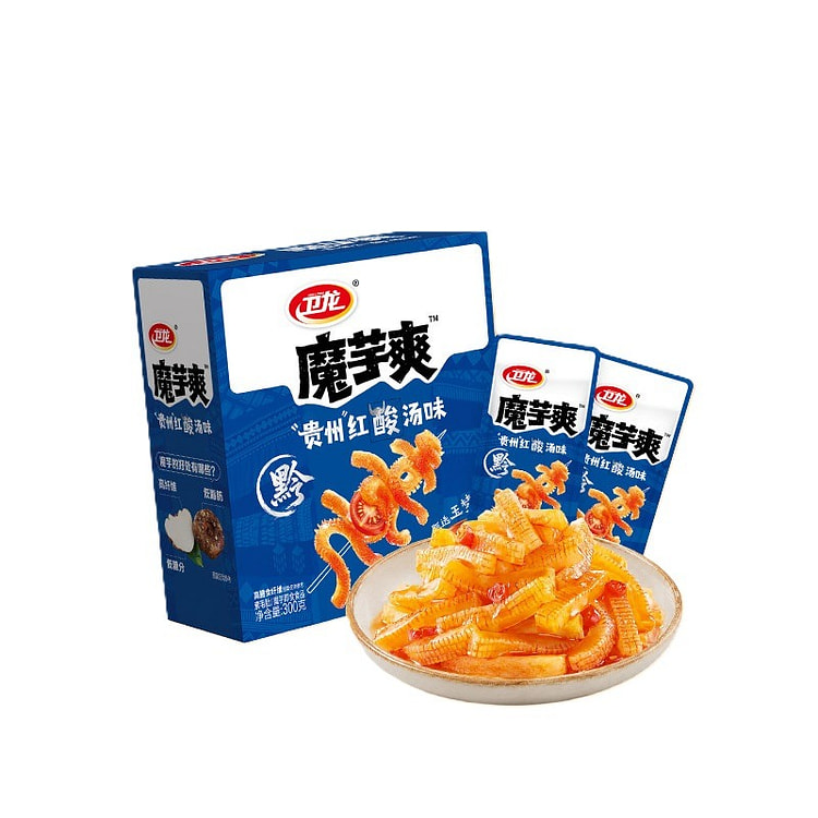 Konjac Snacks, Guizhou Red Sour Soup Flavor 300 g