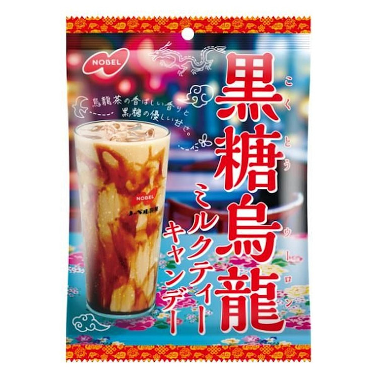 NOBEL Brown Sugar Oolong Milk Tea Candy 70g 1 pack