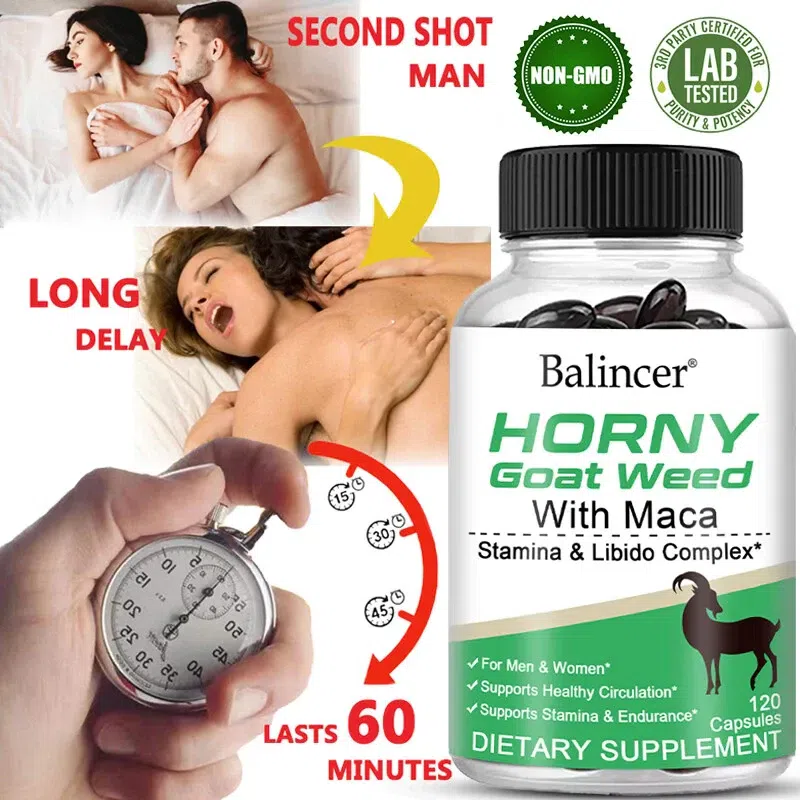 Balincer Horny Goat Weed with Maca 120 Capsules 1 pack