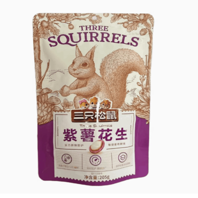 三只松鼠 紫薯花生205g