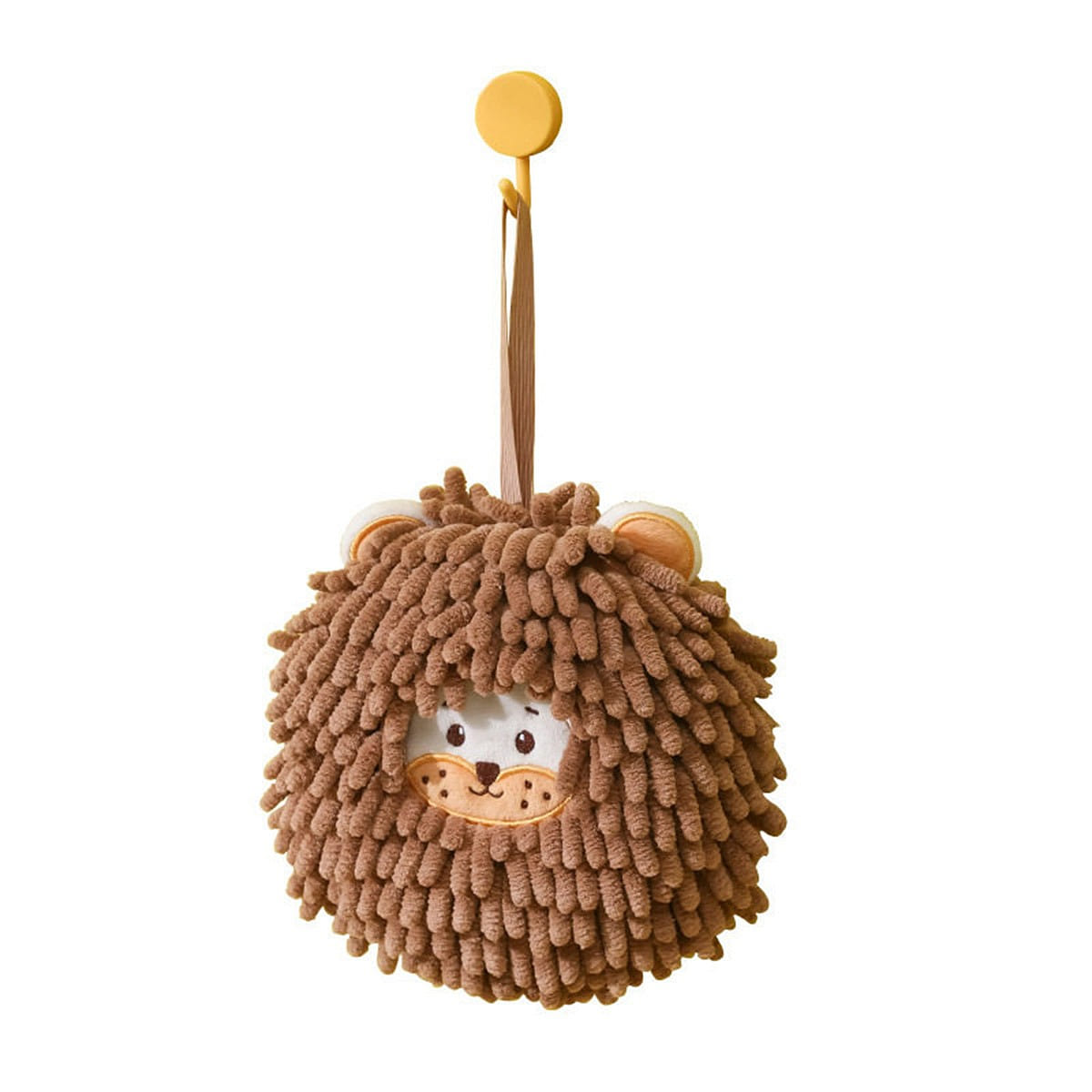 Cute cartoon snow sheep hand towel – brown F 1 each