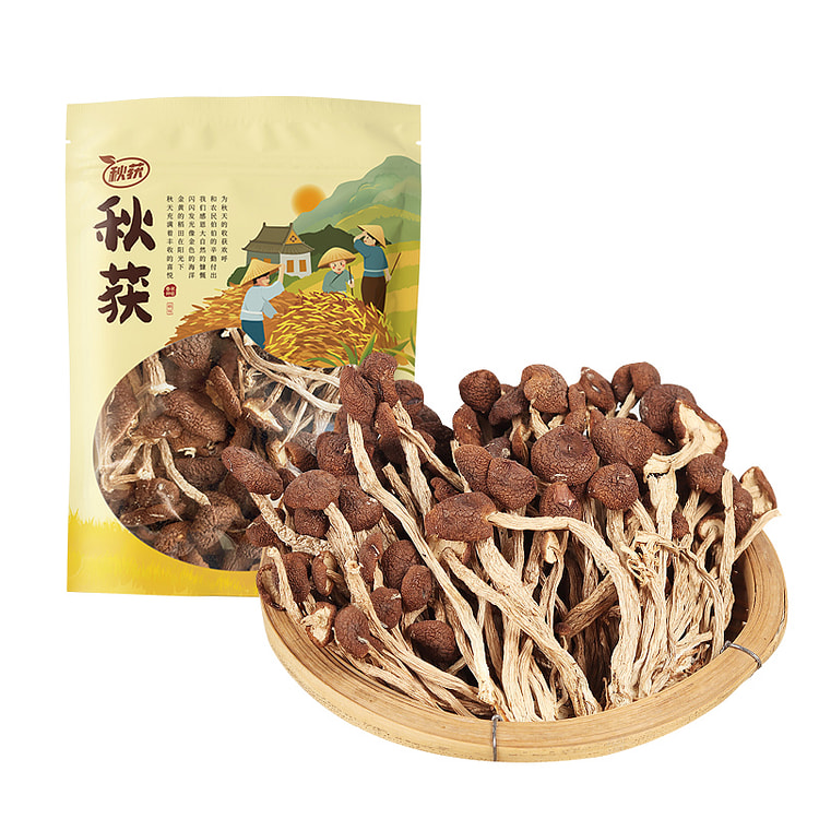 秋获 干茶树菇干货无硫不开伞新鲜煲汤125g*1袋