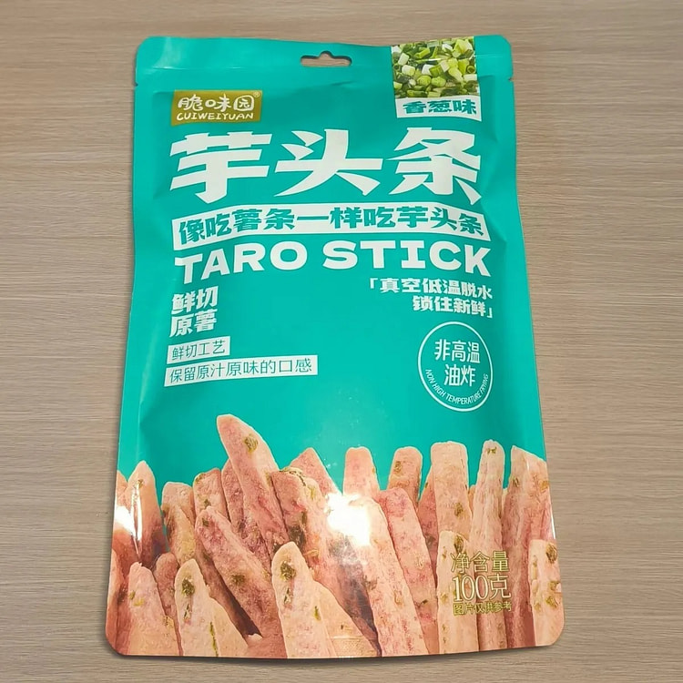 脆味园荔浦芋头条超大根香葱味100g*1袋 100 克