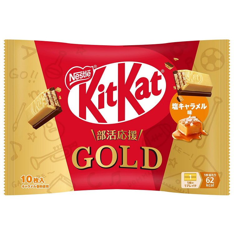 雀巢KitKat 巧克力涂层威化饼干（盐焦糖味）