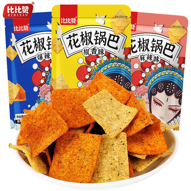 Spicy Peppercorn Rice Crackers Hot Snack Office Treat Web Celebrity 128 g