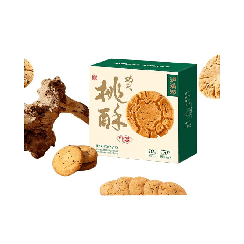 Luxi River Black Sesame Peach Crisp 600g*1Box 32.8 g