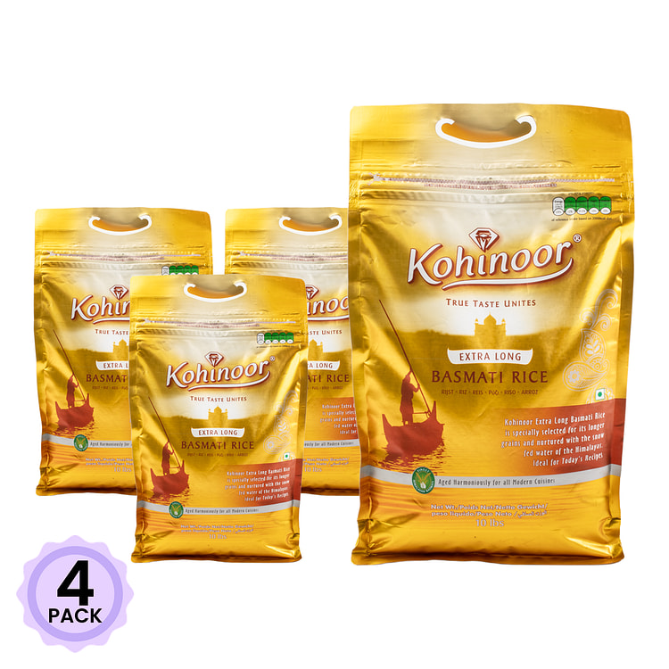 Kohinoor 长粒印度香米 10 磅*4 包