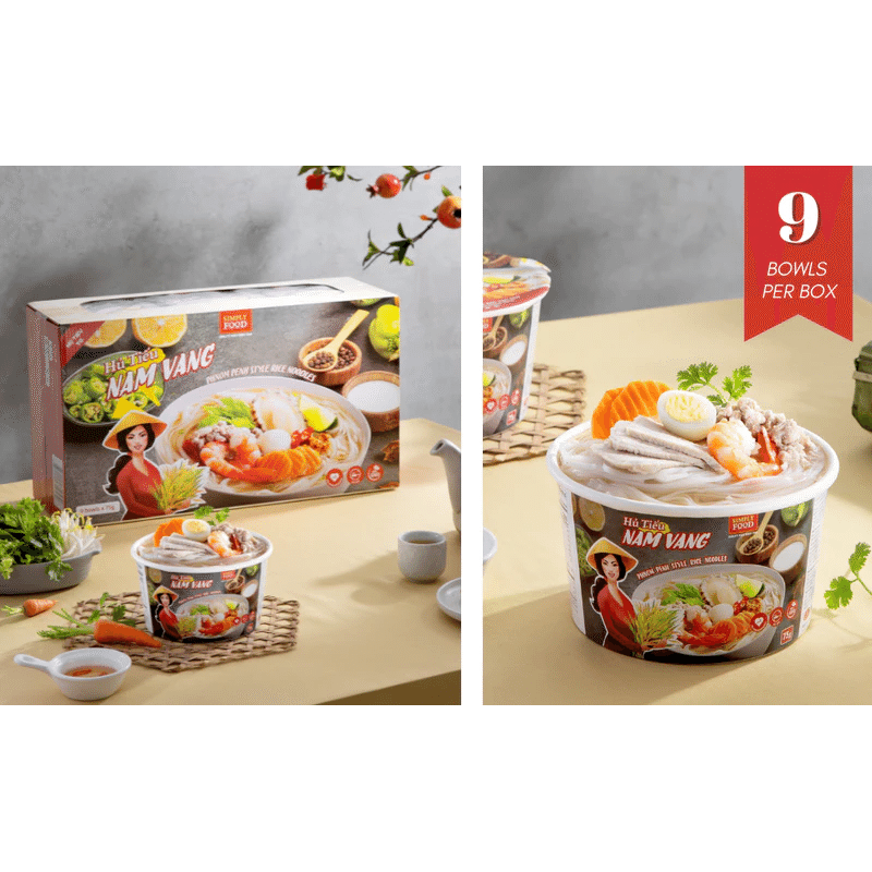 Simply Food Phnom Penh Rice Noodle Soup pack of 9 1 each