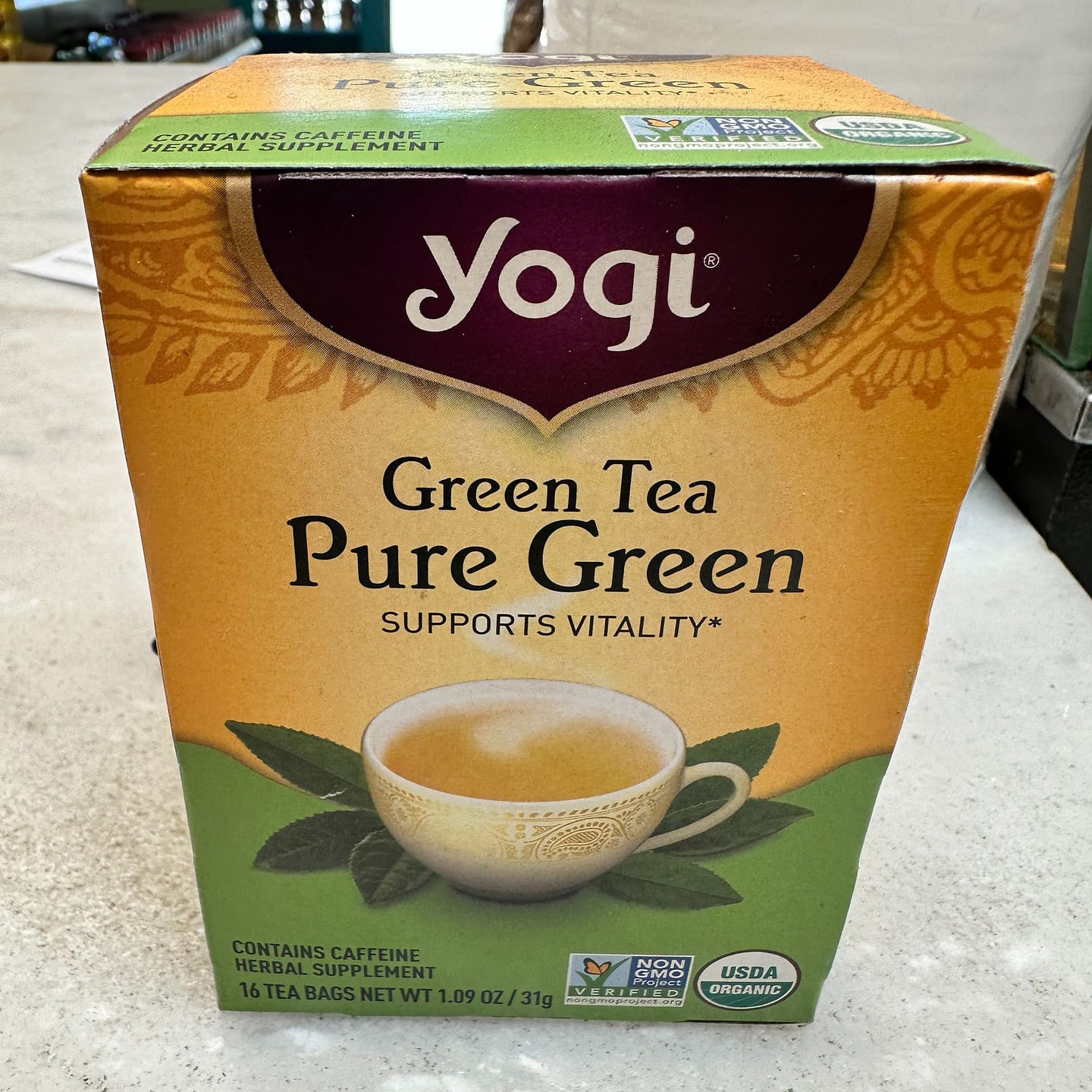 Yogi Pure Green Tea Bags 16 count