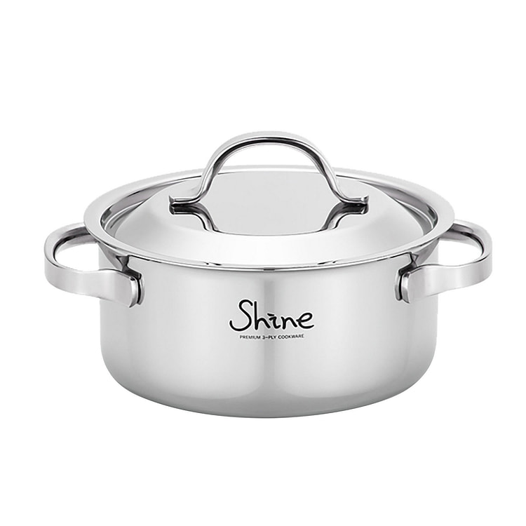 SHINE 3PLY Stainless steel 7.1" Saucepot 1 each