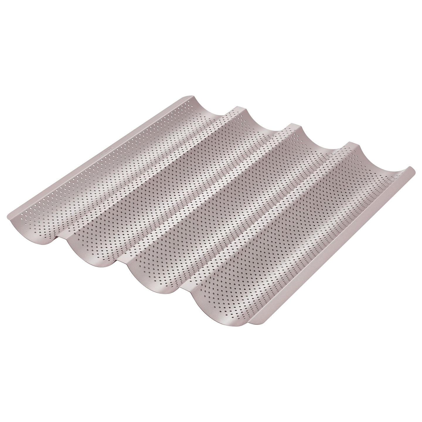 CHEFMADE 4-Wave Baguette Pan,Long egg tart mold 1 each