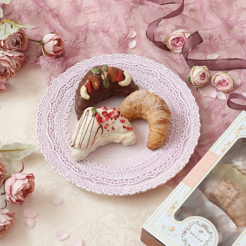 CAFE OHZAN Chocolate Croissant Rusk 3pieces 1 케이스