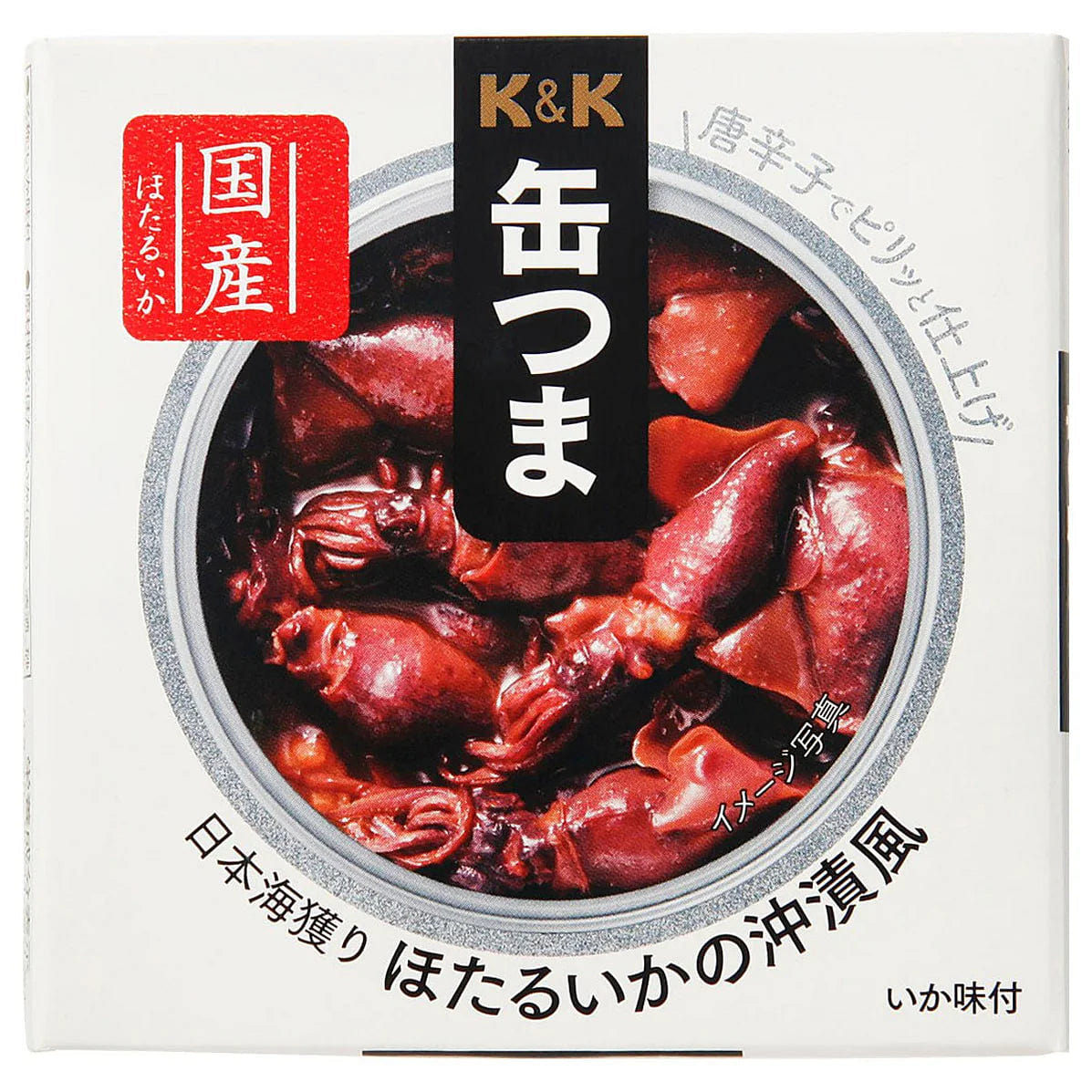 Japanese Canned Food Firefly Squid KANTSUMA Sauce Instant Preserved Snack 70g 1 can 1 each