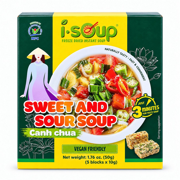 Isoup Canh Chua Sấy Thăng Hoa 10 g*5 gói