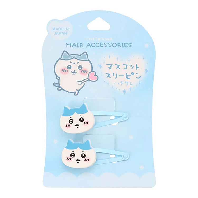滑板少年X千川Hachiware 蓝色脸部发夹