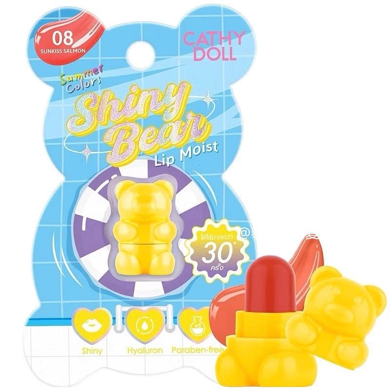 Cute Bear Lip Balm Lipstick -08 Sunkiss Salmon 1Pc 1.1 g