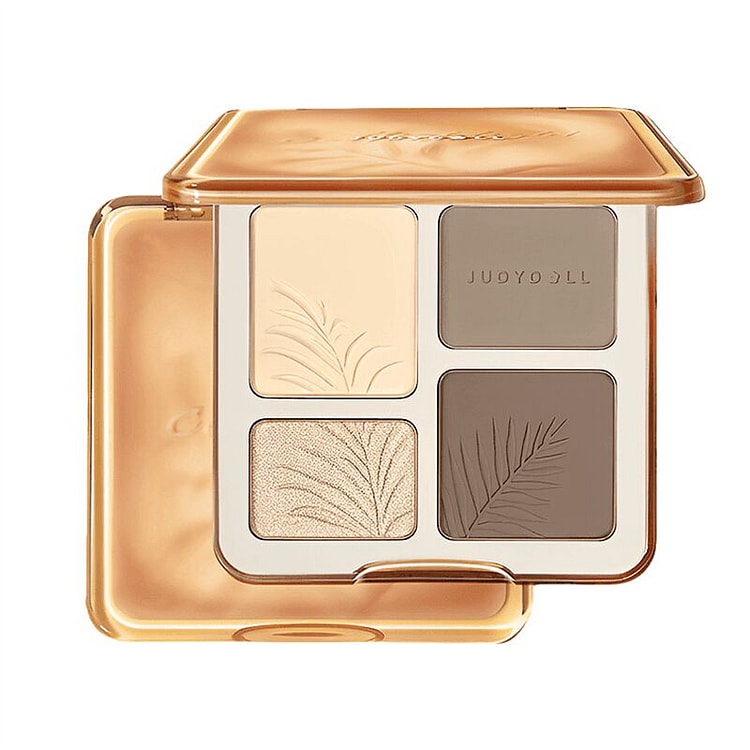 橘朵 高光修容盘综合盘 #02树影盘 暖黄调/自然 1 份