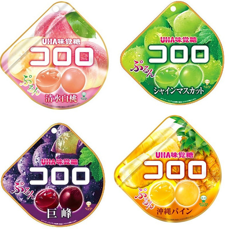 UHA KORORO 限定口味四种软糖组合 4袋装