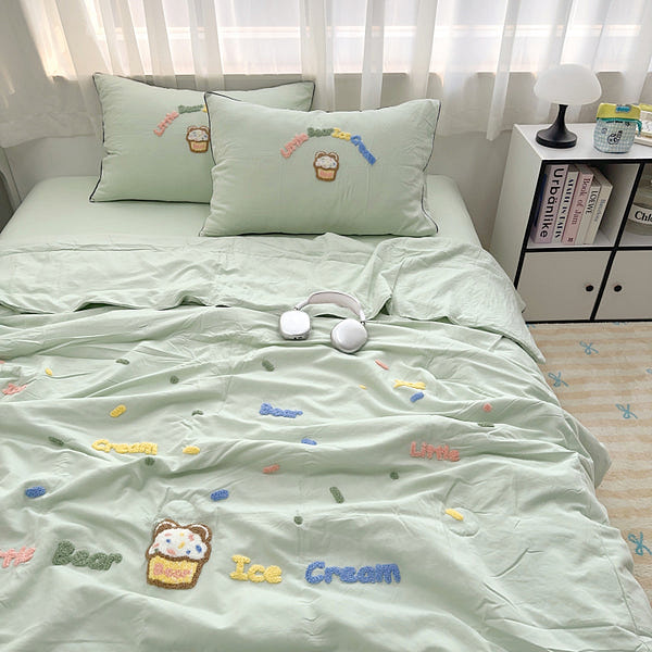Ice Cream Cooling Quilt (Only) Double Size Green