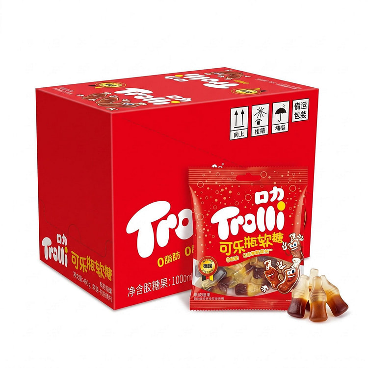 Trolli Cola Gummy Candy 2.2oz Peg Bag 10pk 1 each