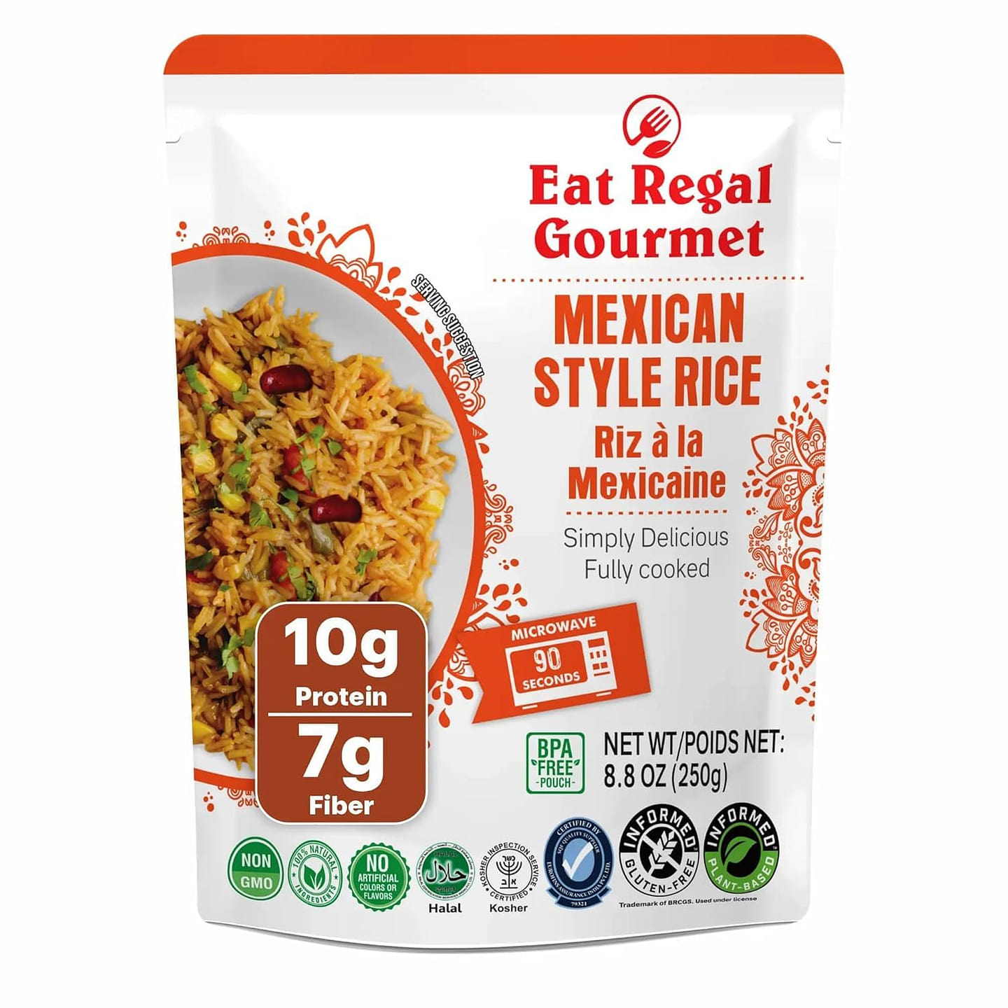 Eat Regal Ready to Eat Mexican Rice, Pack of 7 8.8 oz