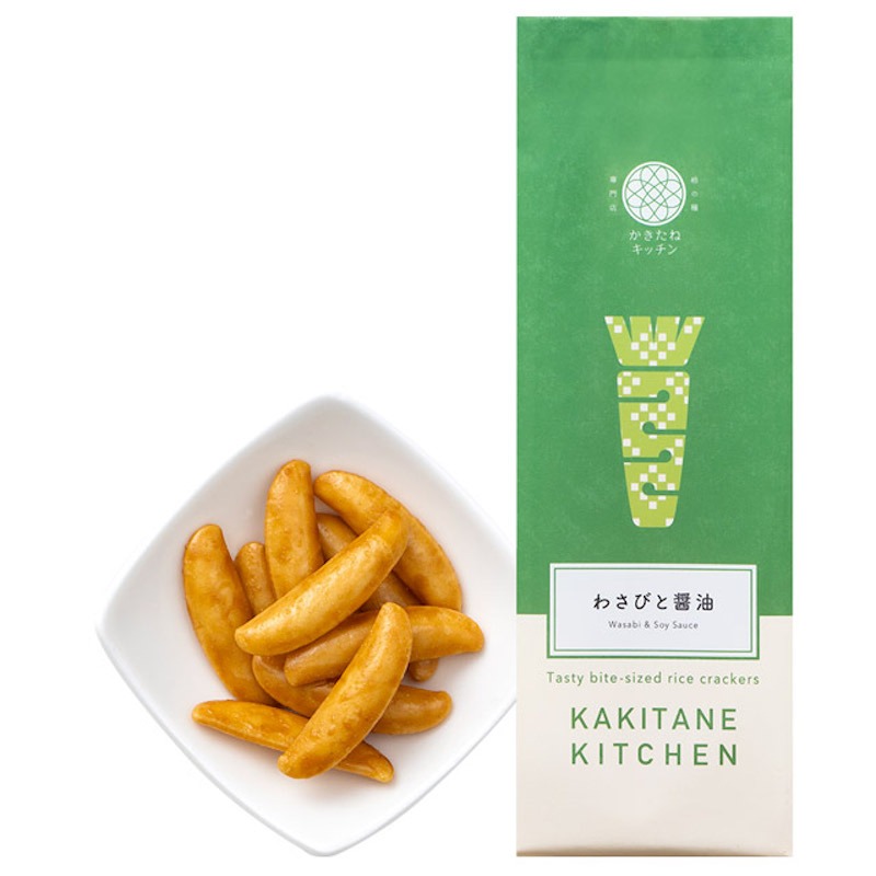 【日本直邮】柿种厨房 日式芥末酱油仙贝 65g 65 份