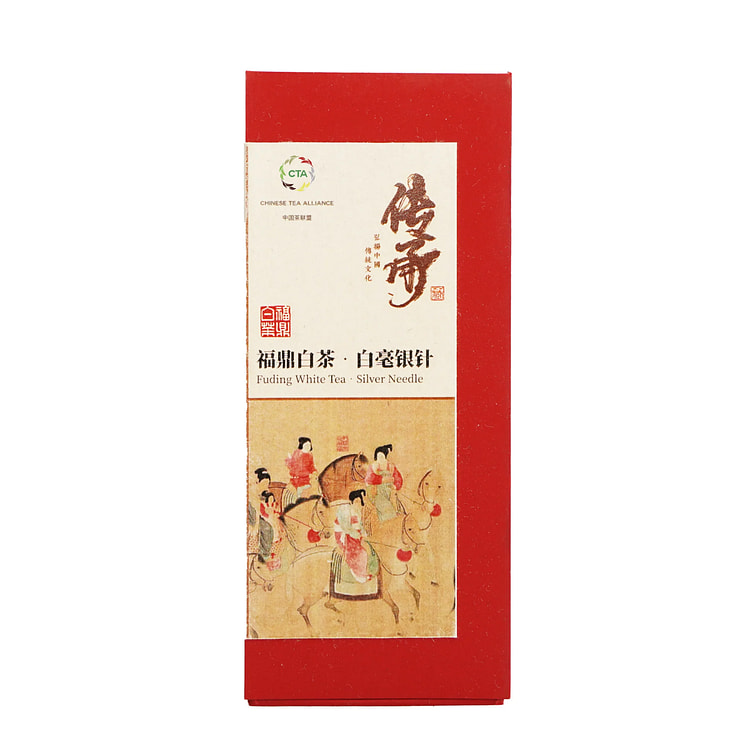 ⽩毫银针 茶叶芽尖 2022年头采福鼎白茶 国潮风