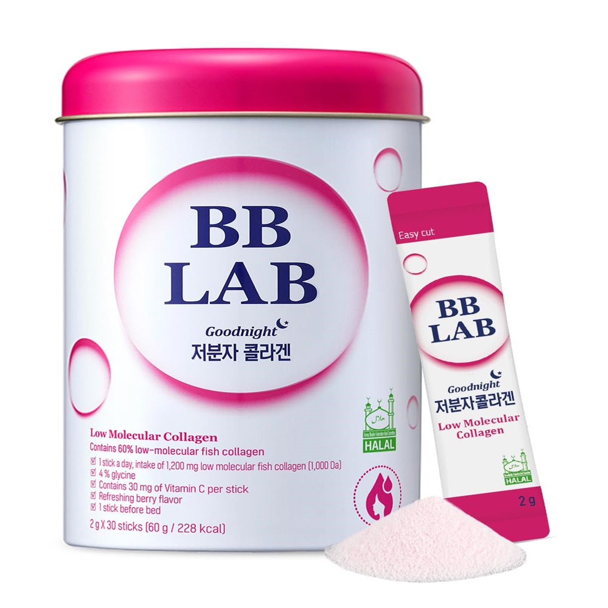 BB LAB韓國低分子膠原蛋白粉補充劑30支容量 1 份