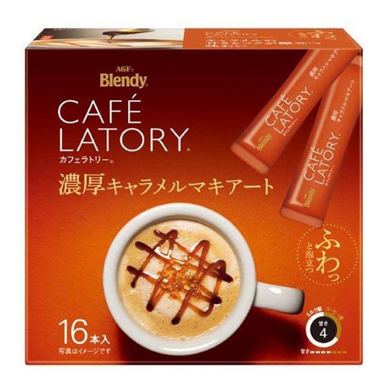 AGF Caramel Macchiato Coffee 16 Pieces 1 each