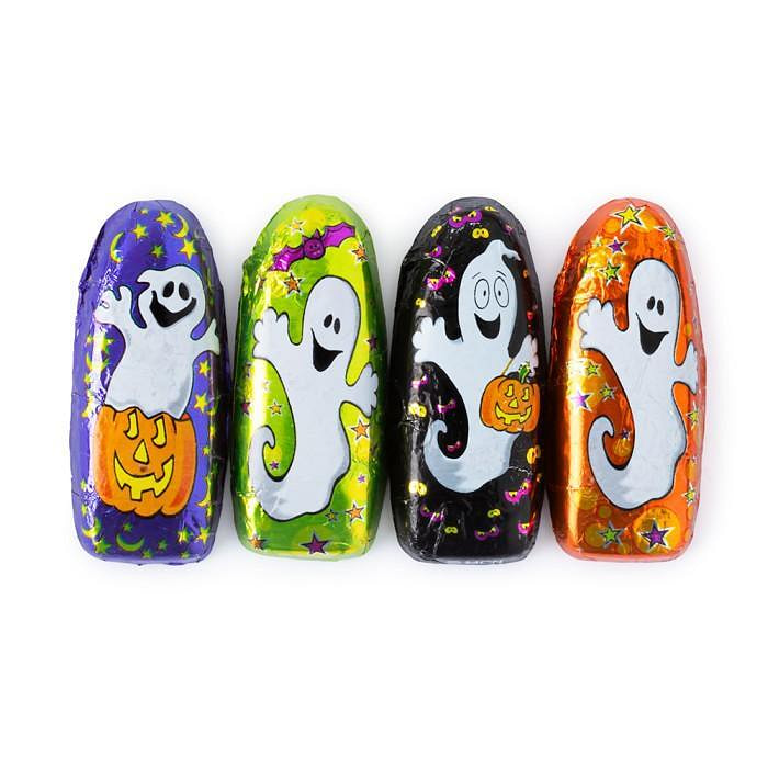 Madelaine Milk Choc Foiled Mini Ghosts 5lb 1 each