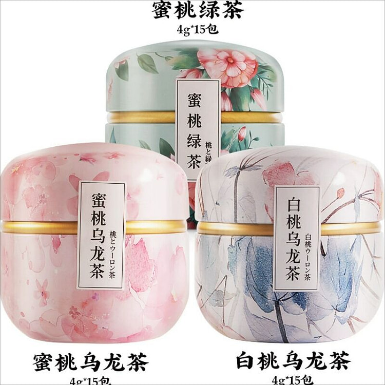 蜜桃乌龙茶白茶胖大海茶