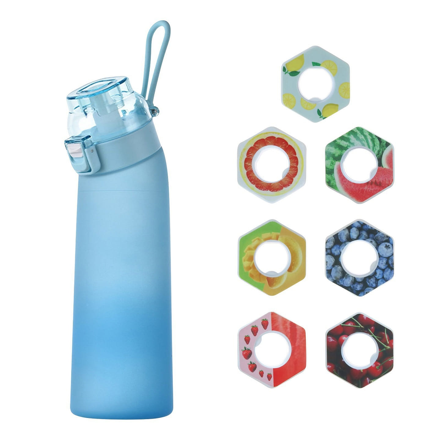 water bottle with flavor pods (22oz) Flavored water bottle Tritan+7 flavor pods 1 each