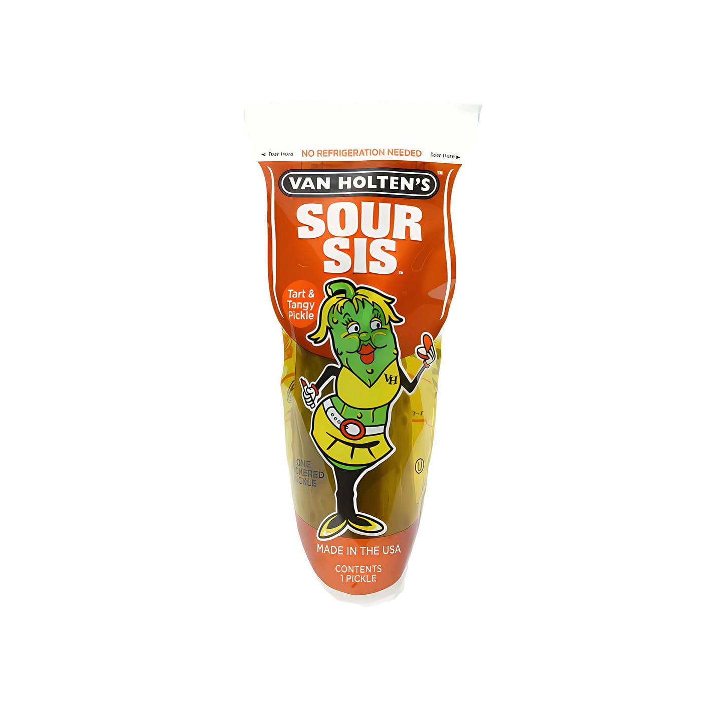 Van Holten’s Sour Sis Sour Pickle in a Pouch (USA) 1 each