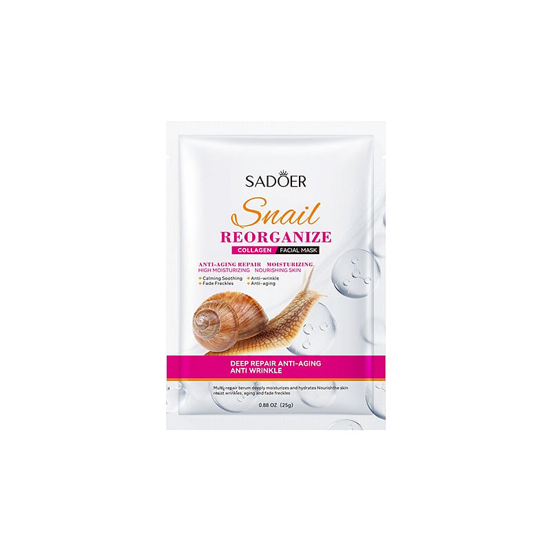 SADOER Snail-Derived Collagen Face Mask-5-Pack 1 each