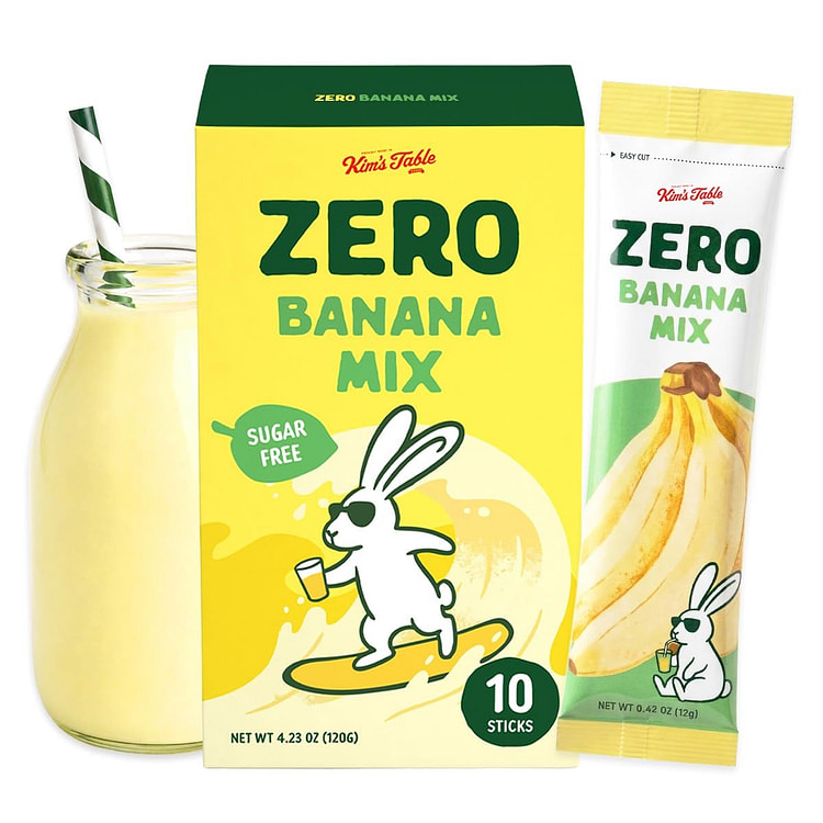 Kim's Table Banana Milk Flavored Mix Zero Sugar