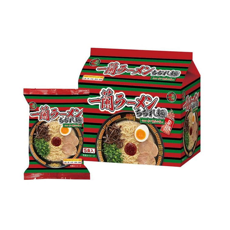 ICHIRAN Thin Curly Tonkotsu Ramen 5pcs 1 each