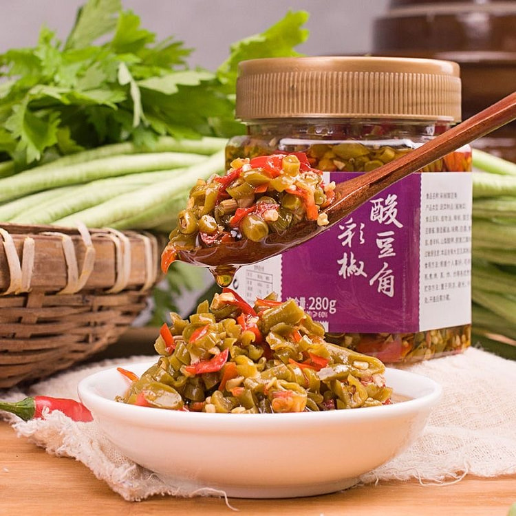 Sour bean and cowpea chopped chili sauce