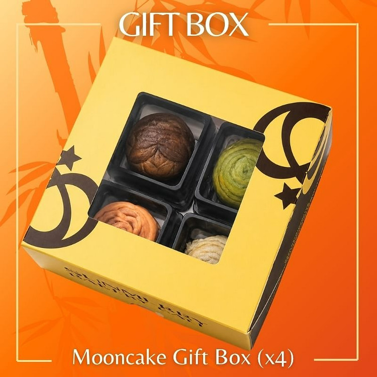 Sunmerry Mid-Autumn Lava Mooncake 4pcs Box 1 box