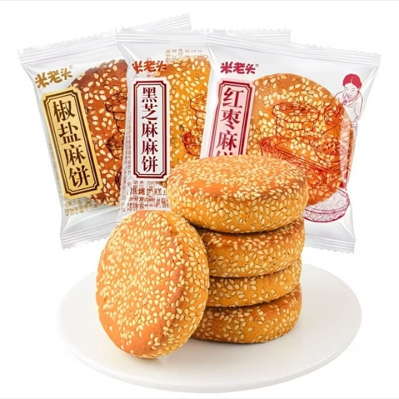 Old Man Rice Sesame Cake Traditional Pastry 250 g