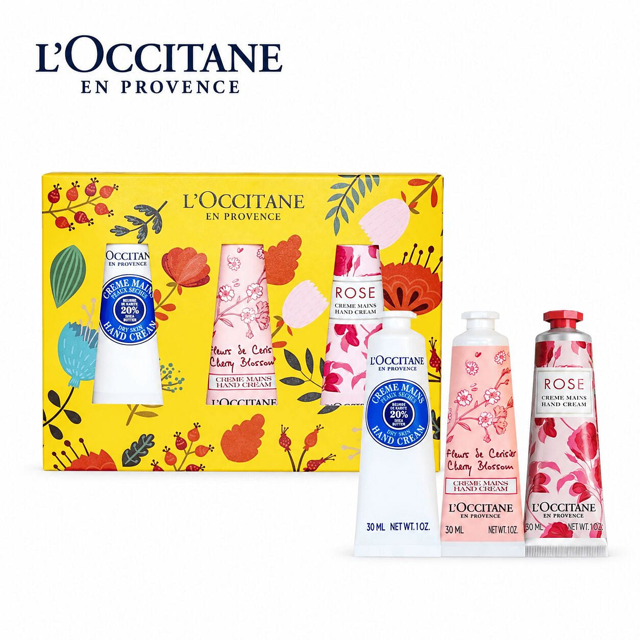 L’Occitane 3pc Hand Cream Gift Box Limited Edition 1 box