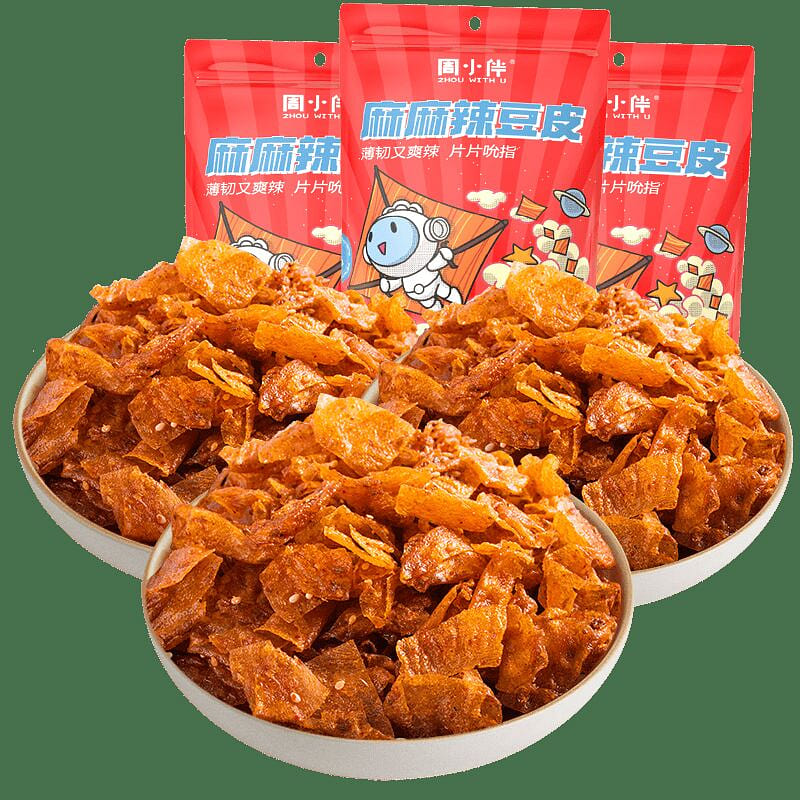 Zhou Xiaoban Spicy Bean Curd Sheets 60g*3 bags 180 g