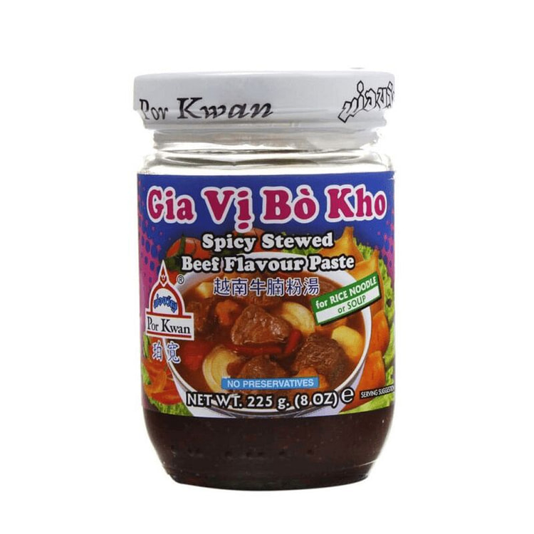 Por Kwan Spicy Beef Stew Paste 225g