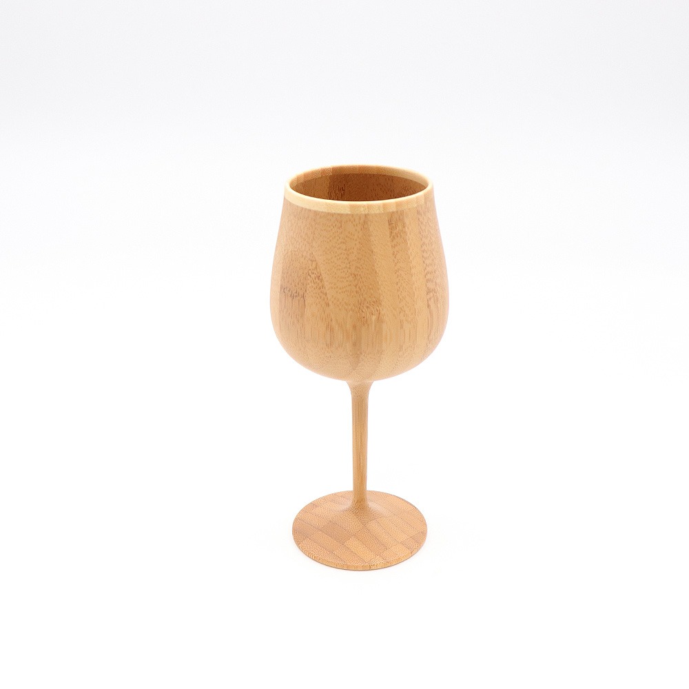 RIVERET Bourgogne Wine Glass (Brown) -dishwasher-safe bamboo cup made in Japan 1 개